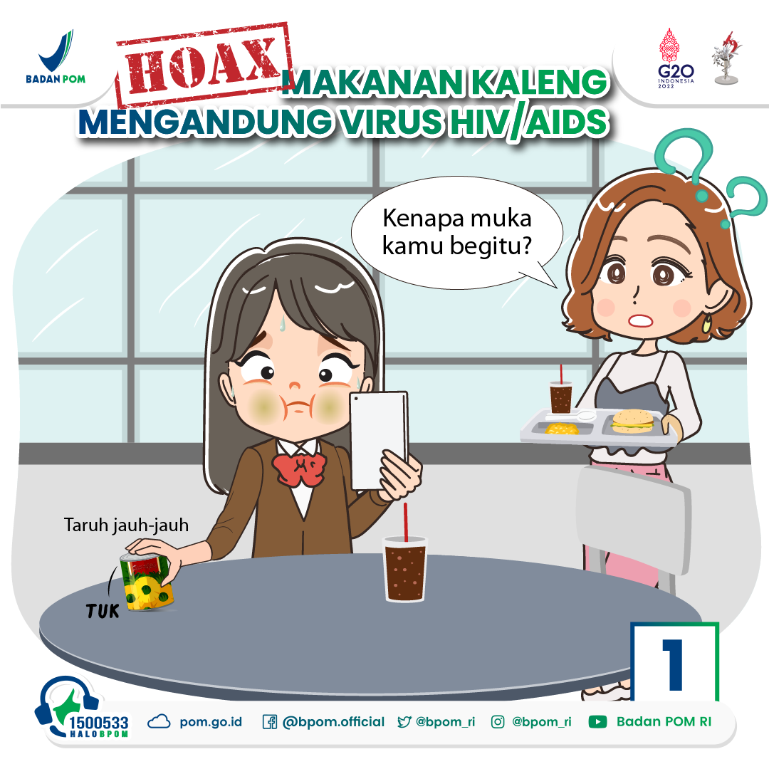 Hoax Makanan Kaleng Mengandung Virus HIV/AIDS
